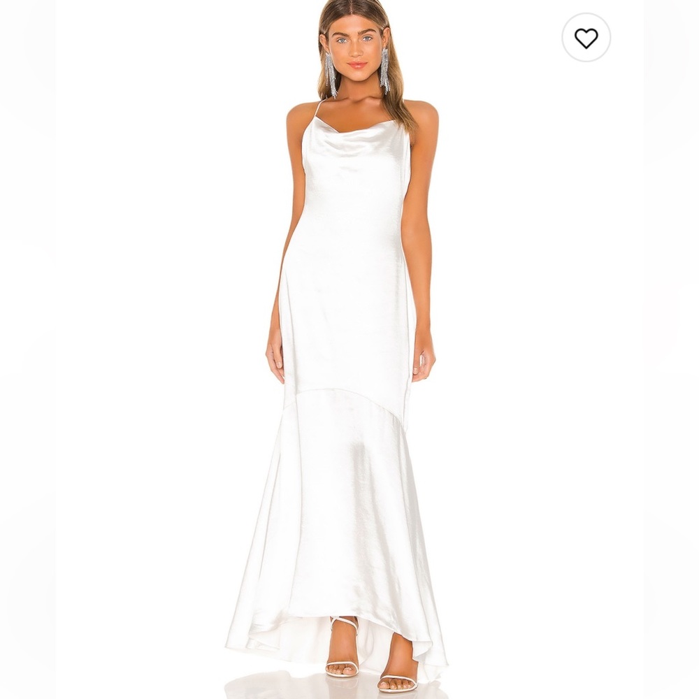White slip dress, worn once for 1 hour